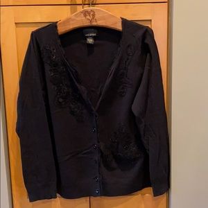 Lane Bryant Sparkly Black Cardigan